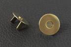 100 Magnetknopf - Magnetverschluss - 18 mm - Flach - Gold 186