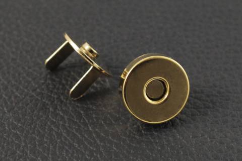 10 Magnetverschlüsse 18 mm Gold H4-169