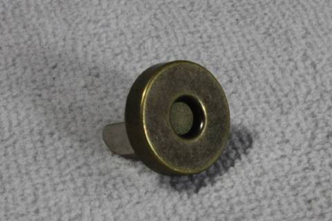 10 Mini - Magnetknopf Altmessing - 12 mm 072 - Bild: A1