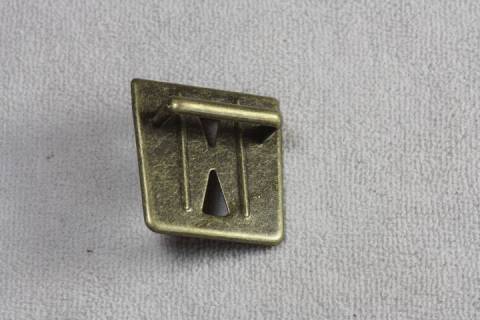 10 Steckverschlüsse - Mappenverschlüsse Altmessing H5-246 - Picture: a1