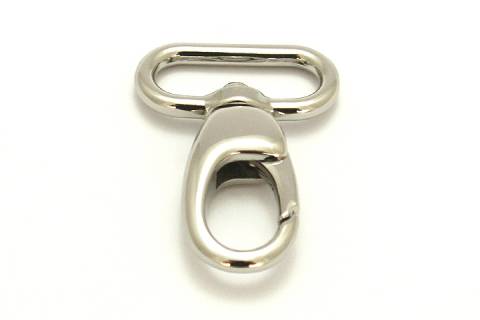 10 Karabinerhaken 25 mm Nickel 082 - Bild: A2