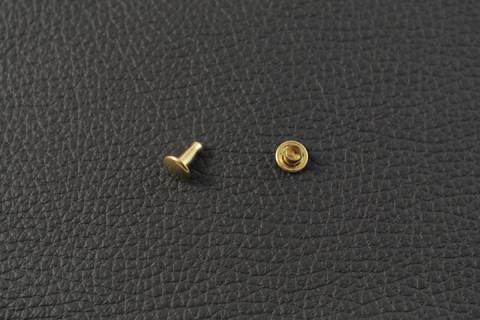 100 Doppelkopfnieten 7/8 Gold 379