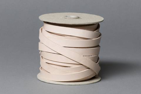 10 Meter Flachlederband - Wasserbüffelleder 10 mm breit - Picture: A1-natur