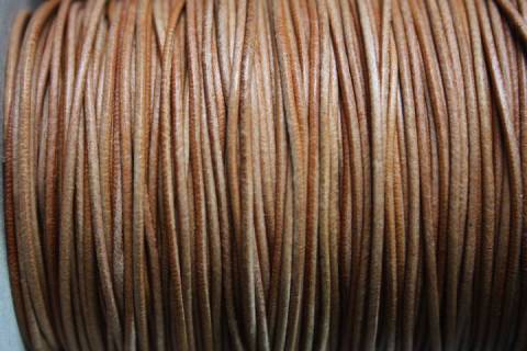 Stabiles Känguru - Endloslederband 1 mm - Bild: Farben-Braun_1