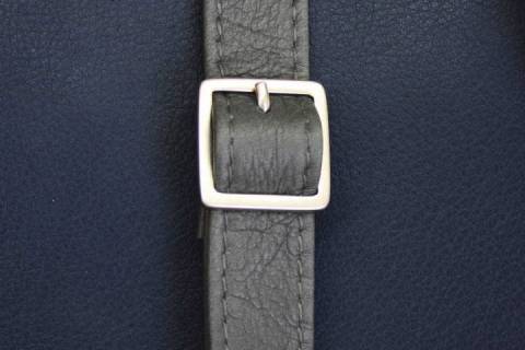 Papillon Lederhandtaschen Blau-Grau - Bild: A12