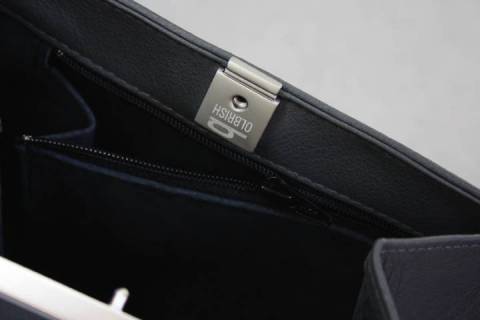 Papillon Lederhandtaschen Blau-Grau - Picture: A5