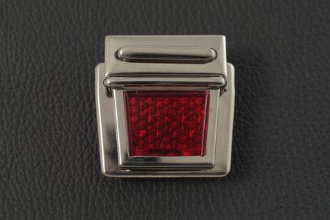 100 Reflektor Schnallen H0 Rot