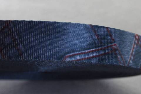 10 Meter Gurtband 25 mm Blue Jeans - Bild: A2