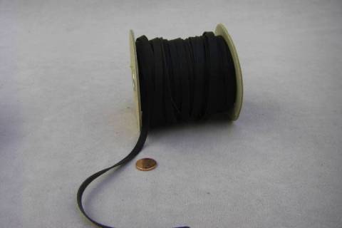 Flachlederband - Lederbänder - Känguruleder 6 mm - Bild: Farben-Schwarz_1