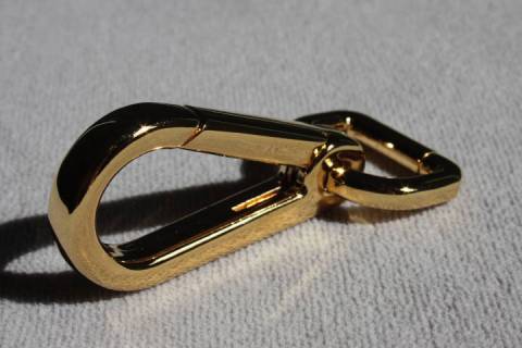 Karabinerhaken 20 mm Vergoldet 020 - Bild: A1