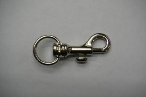 Karabinerhaken 18 mm Vernickelt