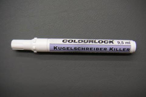 Kugelschreiberstrich-Entferner für Leder und Textilien