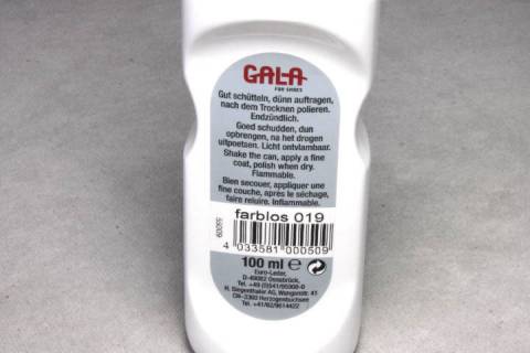 Gala Lack Polish - Lacklederpflege Farblos - Picture: A2