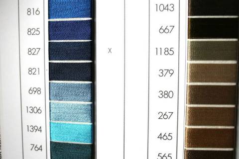 Garne - Faeden - Zwirne 400 - 1.200 - Bild: Farbe-Babyblau-698