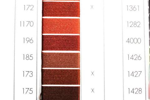 Garne - Faeden - Zwirne 400 - 1.200 - Bild: Farbe-Maronenglanz-172