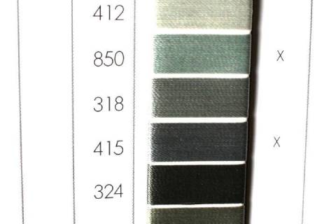 Garne - Faeden - Zwirne 400 - 1.200 - Bild: Farbe-Mittelgrau-850