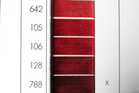 Garne - Faeden - Zwirne 400 - 5.000 - Bild: Farbe-Rotviolett-106
