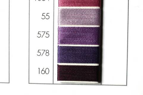 Garne - Faeden - Zwirne 400 - 5.000 - Bild: Farbe-Violett-160