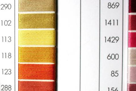 Serafil - Ledergarn Stärke 60 - 1800 - Bild: Farbe-Orange-123