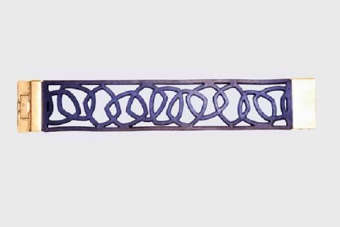 Lederarmbänder - Lederarmband MU 1 - Bild: Farbe-blau