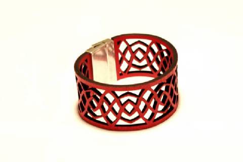 Lederarmbänder - LederarmbandLederarmband MU 3 - Bild: Farbe-rot2