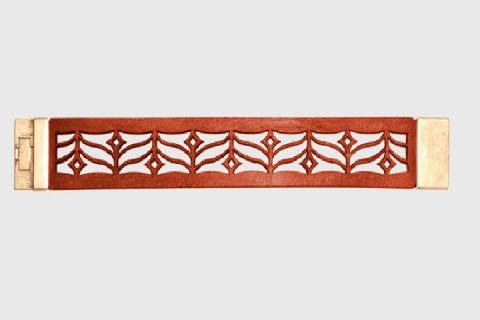 Lederarmbänder - LederarmbandLederarmband MU 4 - Picture: Farbe-dunkelrot