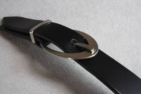 Ledergürtel massiv Messing 029 - Bild: A1