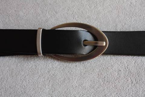 Ledergürtel massiv Messing 029 - Bild: A2