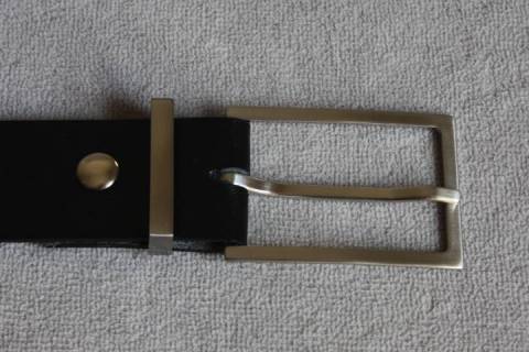 Ledergürtel 30 mm - Messing - 005