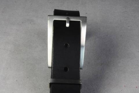 Ledergürtel 30 mm - Messing / Palladium - 003