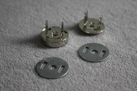 10 Magnetverschlüsse 18 mm Nickel H1-168 - Picture: A3