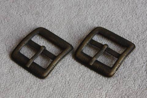 Doppelsteg - Dornschnallen - 22 mm - Altmessing Matt 217 - Picture: A2
