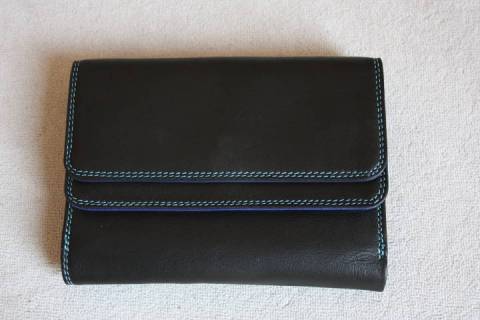 Mywalit Geldbörsen Schwarz Türkis 250-4