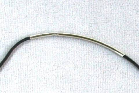 Schmuckverschluss für Lederband für Edelstahlseil 1 mm 195 - Bild: A1