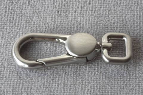 Karabinerhaken 10 mm Nickel-Satiniert 036 - Picture: A1
