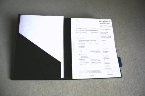 Leder Schreibmappen - Picture: A3