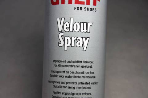 Velourlederspray - Farbauffrischung - Imprägnierung - Blau - Bild: A3