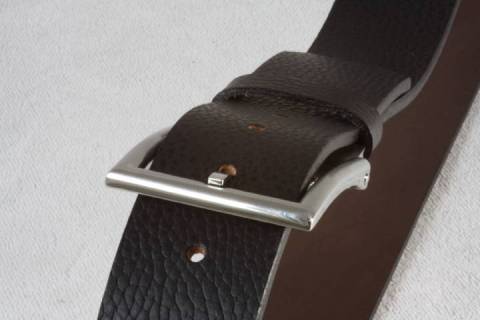 Ledergürtel 40 mm - 7/022 Braun - Bild: a2
