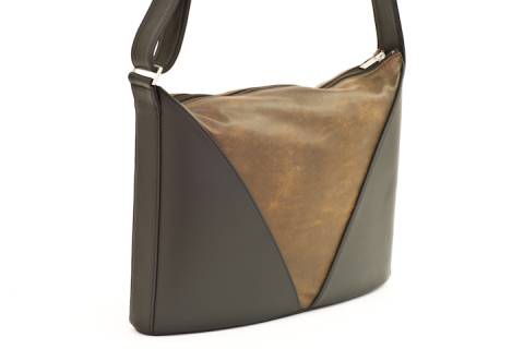 Olbrish b Lederhandtaschen Akkordeon 15704 - Bild: a3-schwarz-braun
