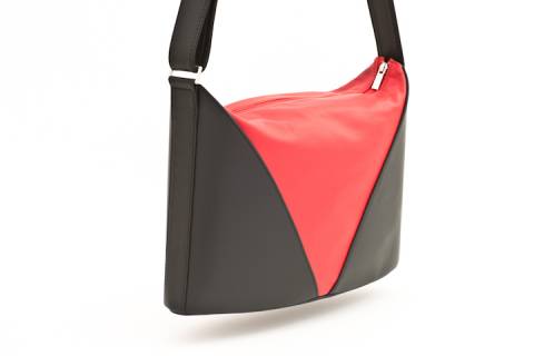 Olbrish b Lederhandtaschen Akkordeon 15704 - Bild: a9-schwarz-rot