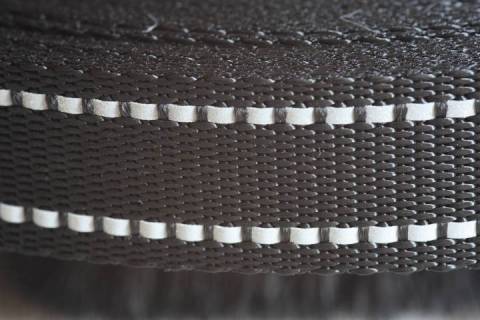Gurteband mit Reflektorstreifen 25 mm - Picture: Farbe-Schwarz_1