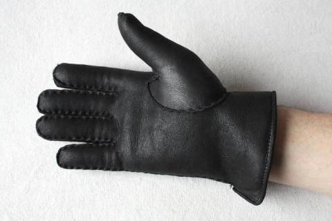 Roeckl - Lammfell Fingerhandschuhe - Nappiert - Schwarz - Picture: a6