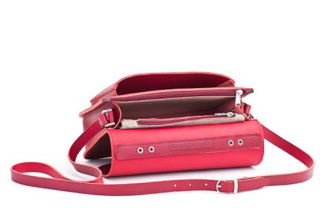 Ledertasche 29 cm 0627-T - Picture: 5-rot