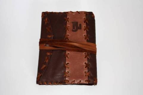 Leder Schreibmappen mit Wickeltechnik