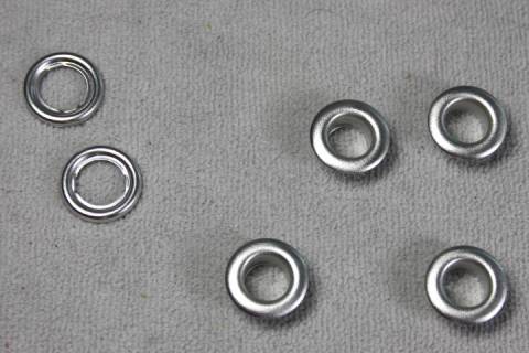 100 Ösen - Eyelets Box 8,7 mm Silver - Picture: A1