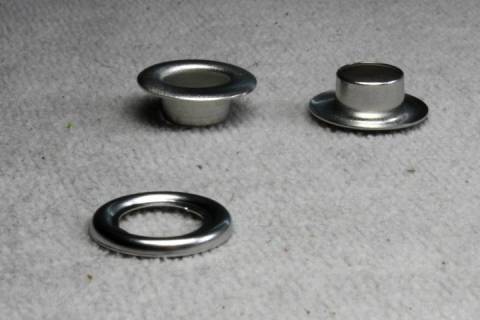 100 Ösen - Eyelets Box 8,7 mm Silver - Picture: A3
