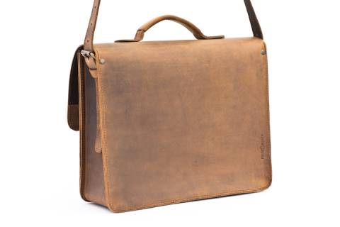 Leder Schultasche 36 cm - Ranger - Bild: a1