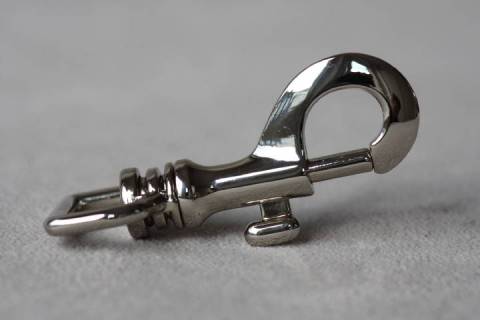 Karabinerhaken - Bolzenkarabiner 25 mm Nickel 012 - Picture: A44