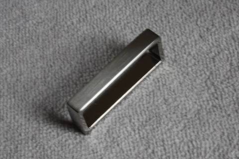 Gürtelschlaufe Messing Palladium 30 x 8 mm - 4B - Picture: A2