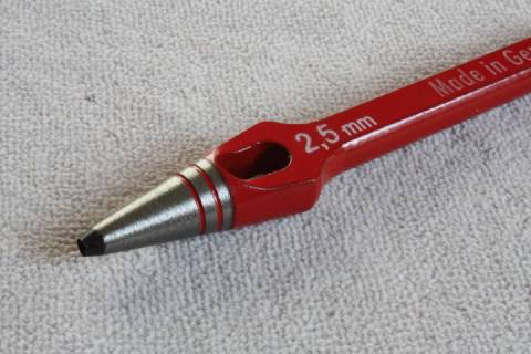Henkellocheisen Rund 2,5 mm - Picture: A1
